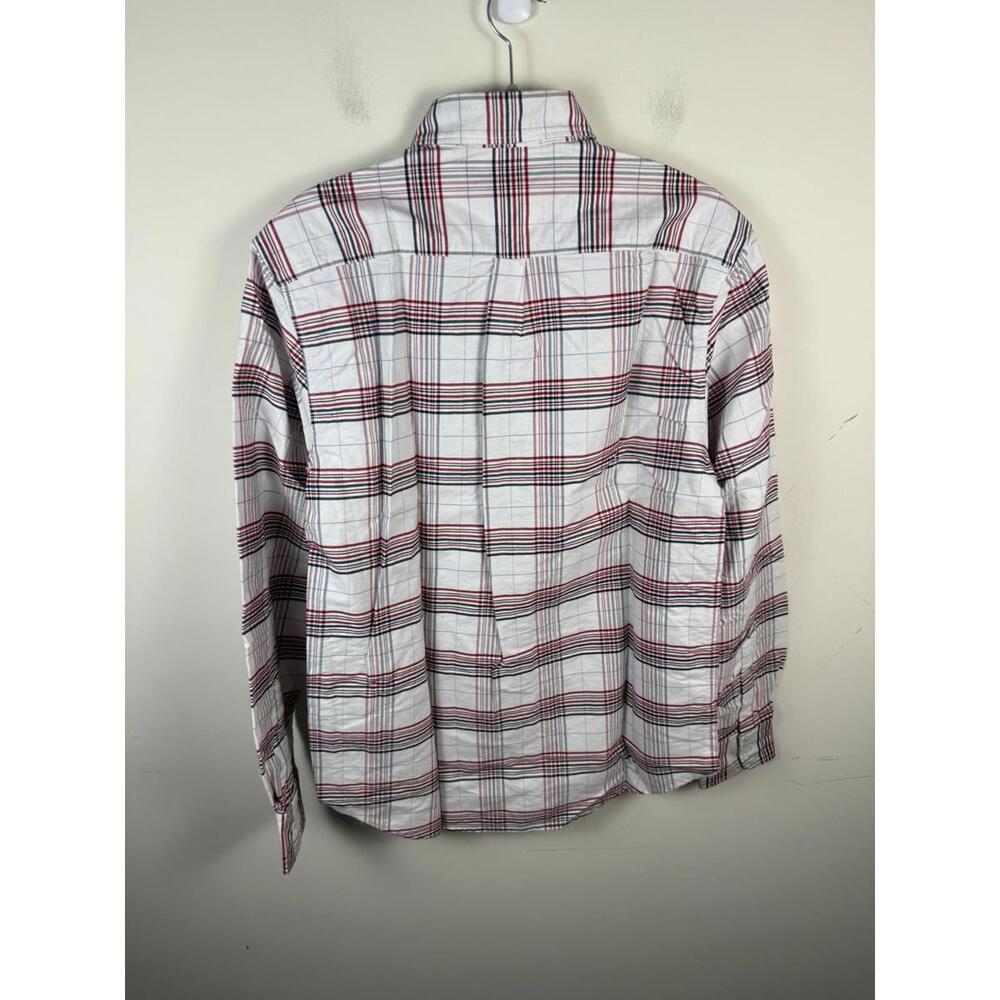 NWT Shades Of Gray By Micah Cohen Red White Black Plaid Button Down Large - Picture 4 of 7